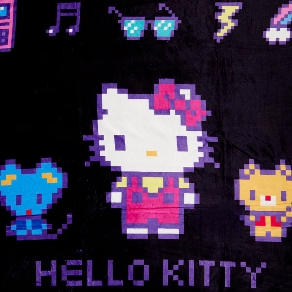 Hello Kitty Retro Pixel Throw Blanket