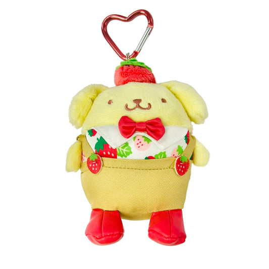 Pompompurin Strawberry News Mascot Clip On