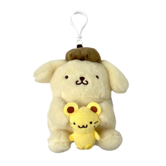 Pompompurin with Friend Plush Mascot Clip-On