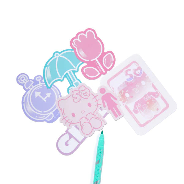 GIRL x Hello Kitty 50th Decal Stickers 6 Pack