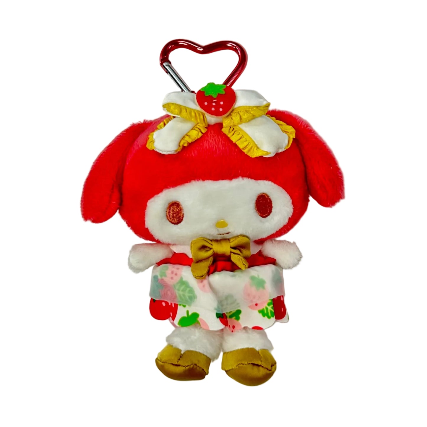 My Melody Strawberry News Mascot Clip On