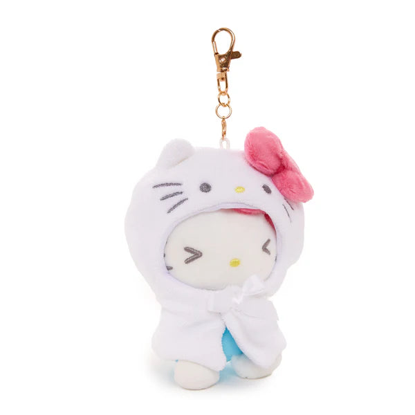 Hello Kitty Frightened Plush Mascot Keychain