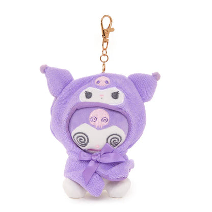 Kuromi Frightened Plush Mascot Keychain