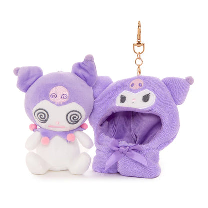 Kuromi Frightened Plush Mascot Keychain