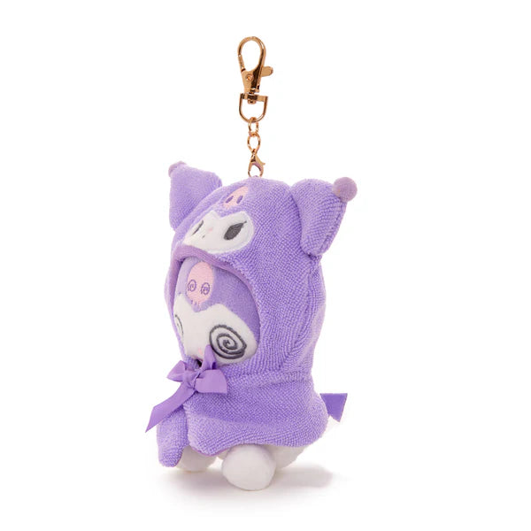 Kuromi Frightened Plush Mascot Keychain