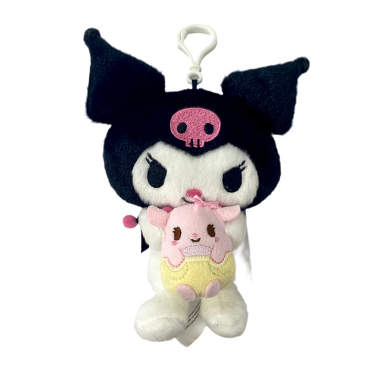 Kuromi with Friend Plush Mascot Clip-On