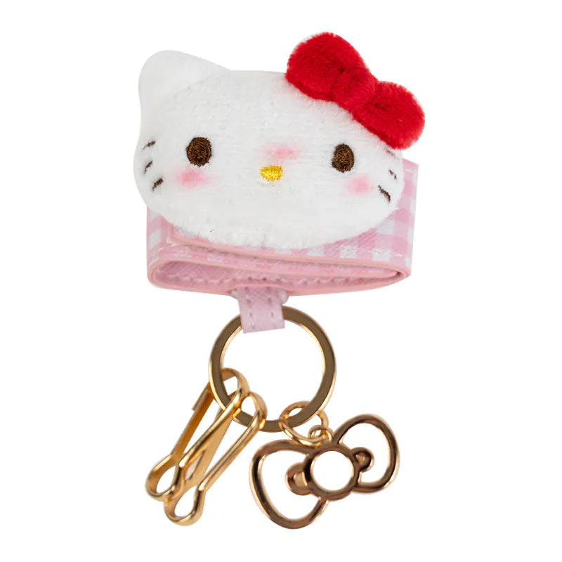 Hello Kitty 50th Anniversary Pink Gingham Mascot with Keyholder