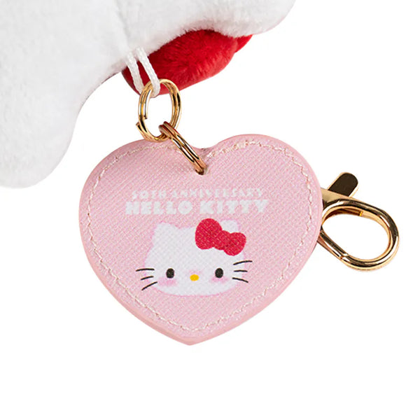 Hello Kitty 50th Anniversary Pink Gingham Mascot Clip On