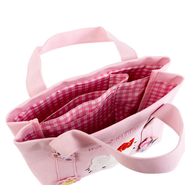 Hello Kitty 50th Anniversary Pink Gingham Tote Bag