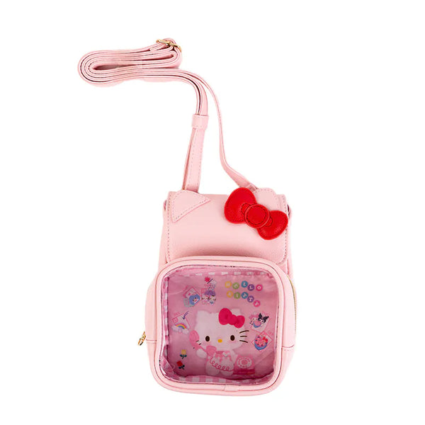 Hello Kitty 50th Anniversary Pink Gingham Shoulder Pouch