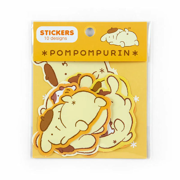 Pompompurin Oshiri Puri Puri Purin 10-pc Sticker Pack