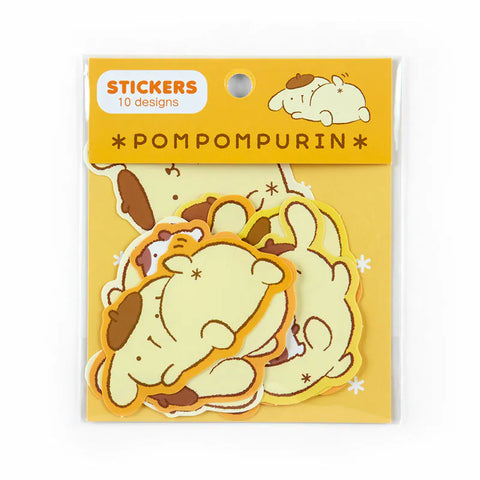 Pompompurin Oshiri Puri Puri Purin 10-pc Sticker Pack