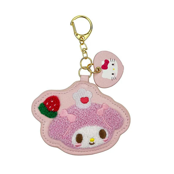 Hello Kitty 50th Anniversary Pink Gingham D-Cut Keyring Blind Box