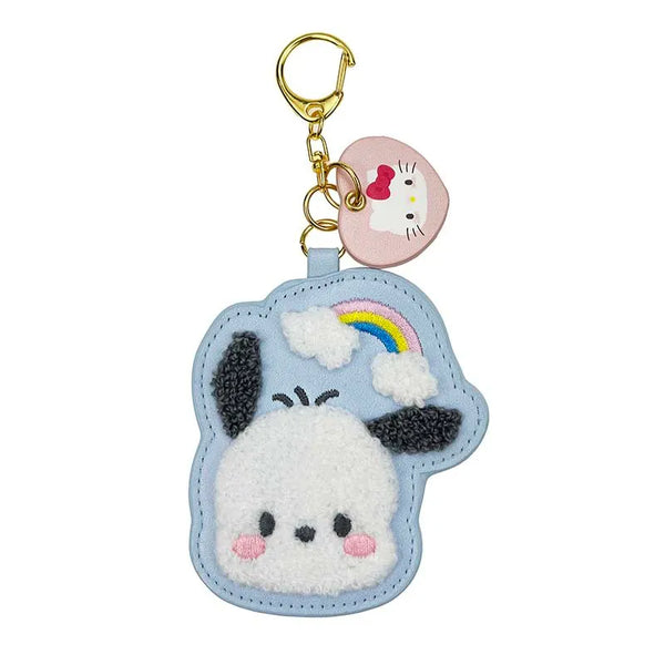 Hello Kitty 50th Anniversary Pink Gingham D-Cut Keyring Blind Box