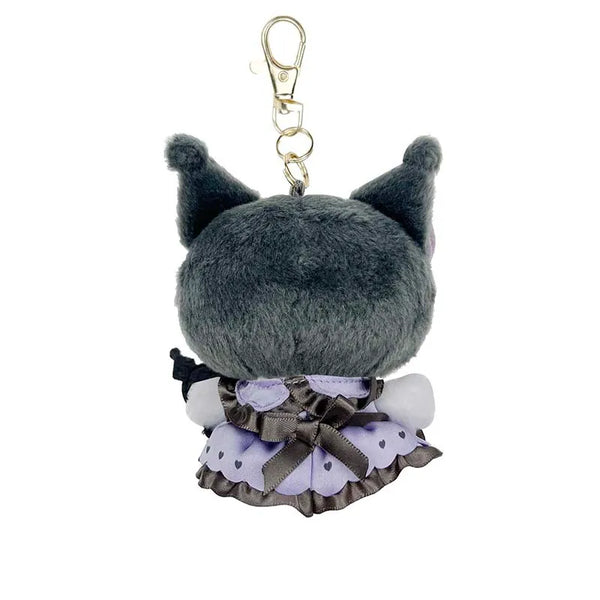 Kuromi Bow Mascot Clip on Plush