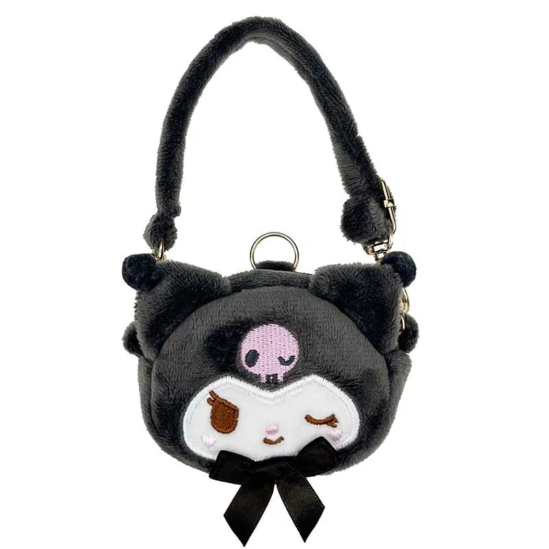 Kuromi Boa Plush Diecut Purse