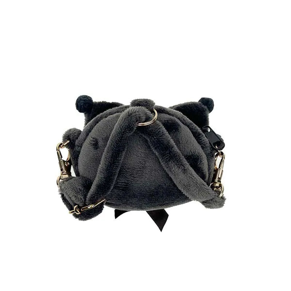 Kuromi Boa Plush Diecut Purse