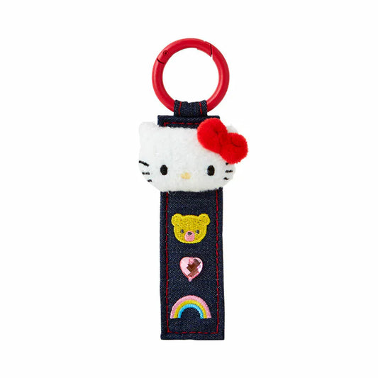Hello Kitty Denim Keychain