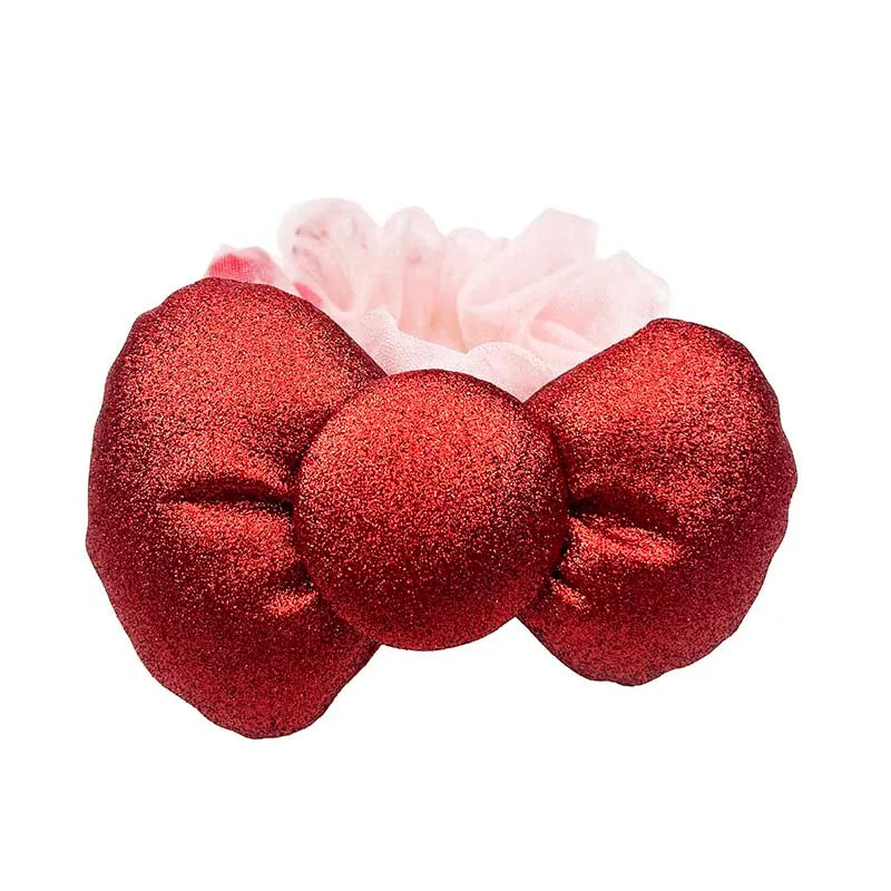 Hello Kitty Glitter Bow Scrunchie