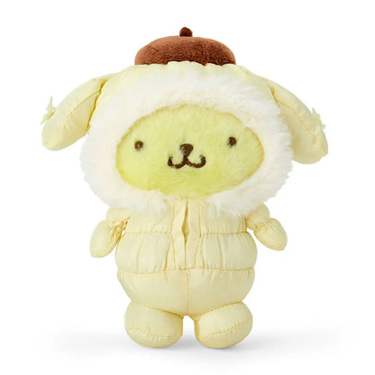 Pompompurin Winter Snowsuit Plush Mascot Keychain