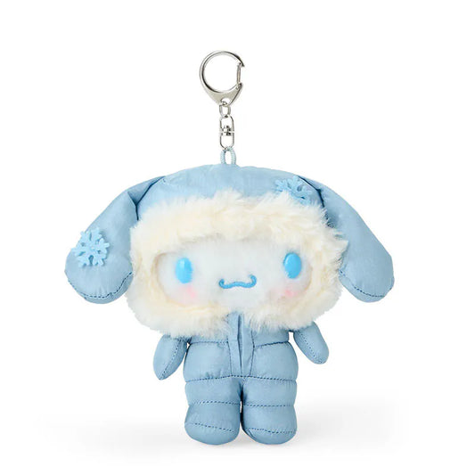 Cinnamoroll Winter Snowsuit Plush Mascot Keychain