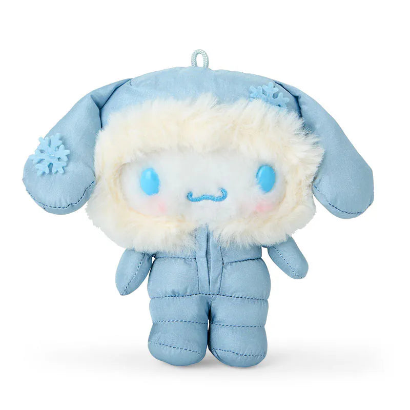 Cinnamoroll Winter Snowsuit Plush Mascot Keychain