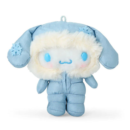 Cinnamoroll Winter Snowsuit Plush Mascot Keychain