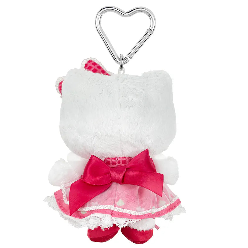 Hello Kitty Red Flower Mascot Plush Clip On
