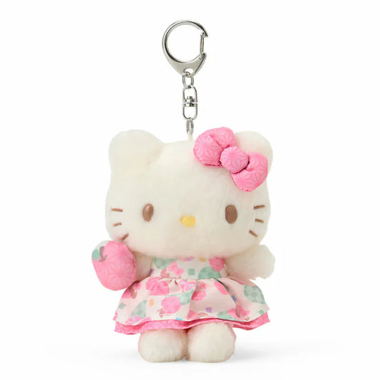 Hello Kitty Pastel Mascot Plush Keychain