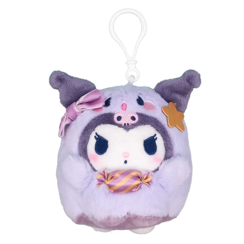 Kuromi Candy Ghost Mascot Keychain