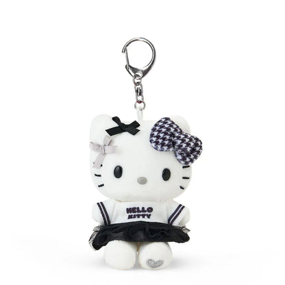 Hello Kitty Monochrome Mascot Plush Keychain