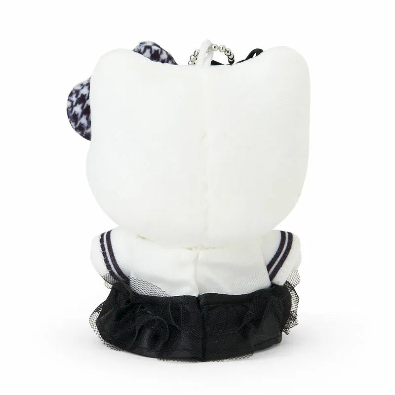 Hello Kitty Monochrome Mascot Plush Keychain