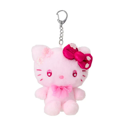 Hello Kitty Sakura Mascot Plush Keychain
