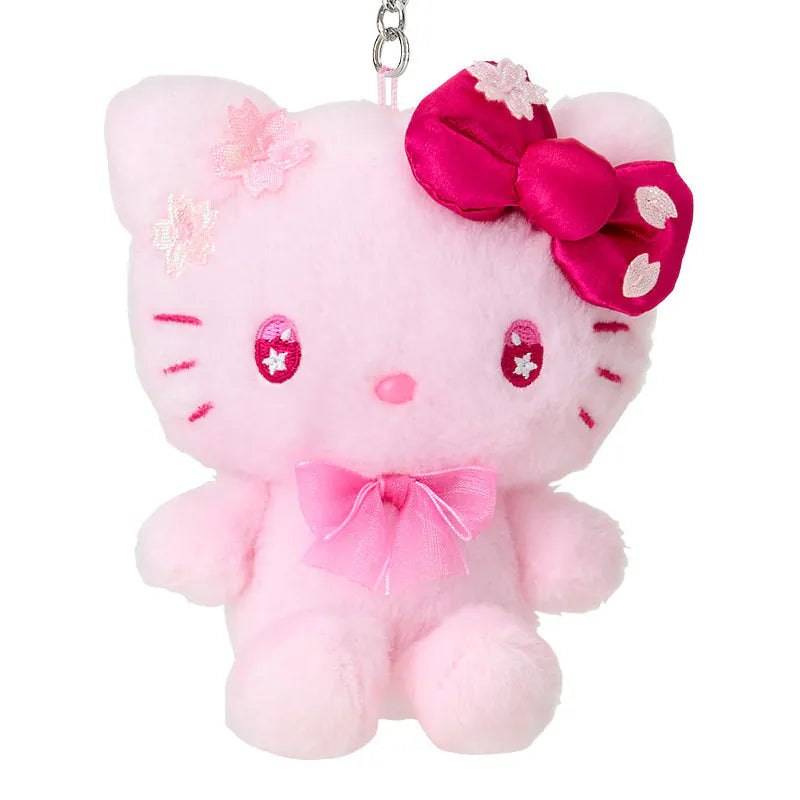 Hello Kitty Sakura Mascot Plush Keychain