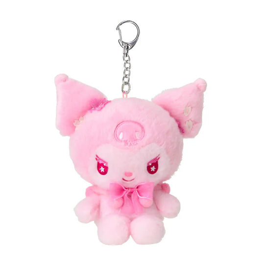 Kuromi Sakura Mascot Plush Keychain