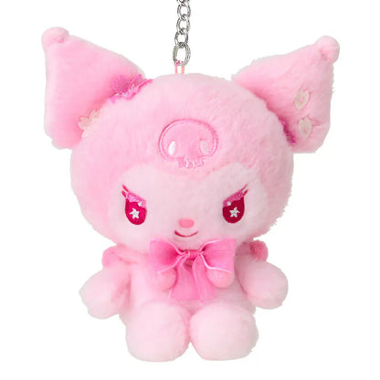 Kuromi Sakura Mascot Plush Keychain
