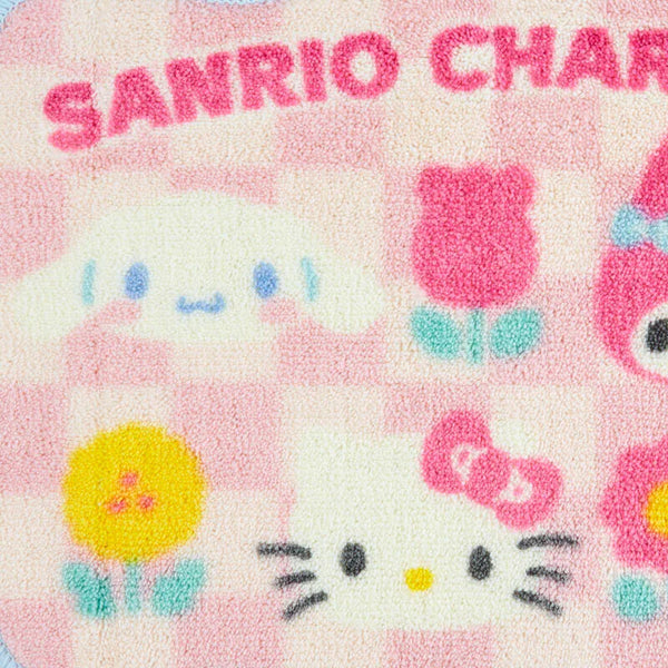 Sanrio Characters Pastel Check Rug