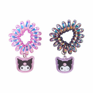 Kuromi Spiral Hair Ties (Set of 2)