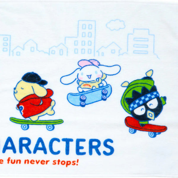 Sanrio Characters Mix Skateboard Hand Towel