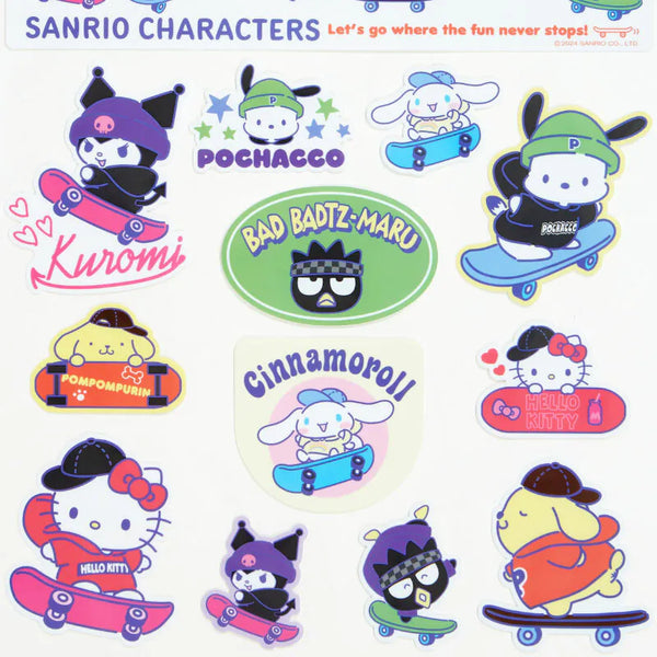 Sanrio Characters Skateboard Stickers