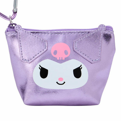 Kuromi Mini Metallic Zipper Pouch