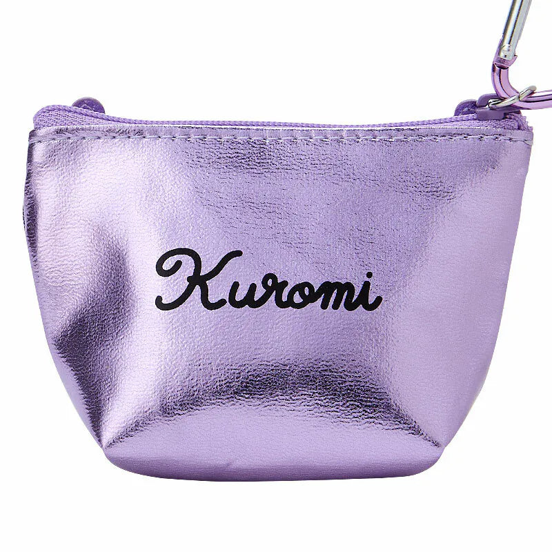 Kuromi Mini Metallic Zipper Pouch