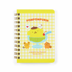 Pompompurin Checkered B7 Compact Ruled Notebook