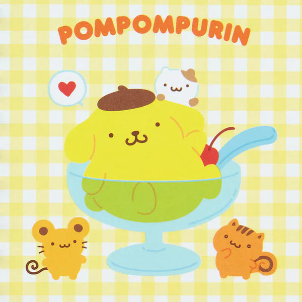 Pompompurin Checkered B7 Compact Ruled Notebook