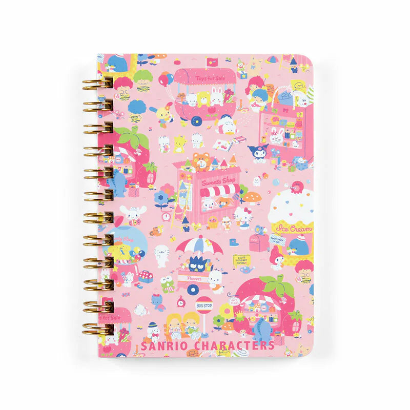 Sanrio Characters Fruit Shop B7 Compact Ruled Notebook