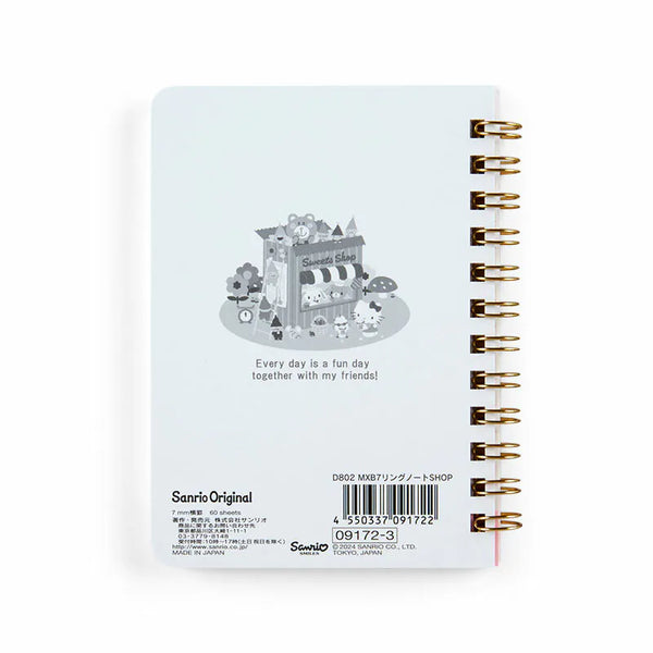 Sanrio Characters Fruit Shop B7 Compact Ruled Notebook