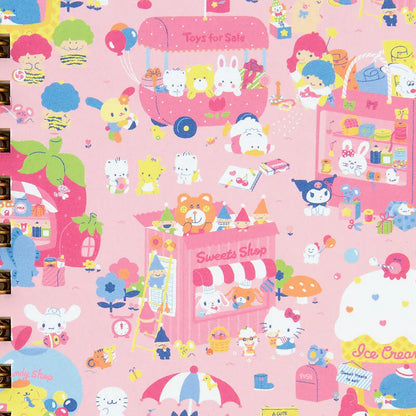Sanrio Characters Fruit Shop B7 Compact Ruled Notebook