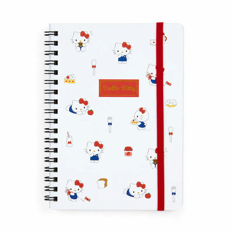 Hello Kitty Cake B7 Lined Notebook (Elastic Closure)