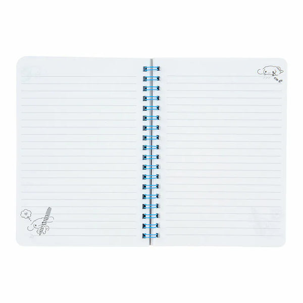 Cinnamoroll Letter B7 Lined Notebook (Elastic Closure)