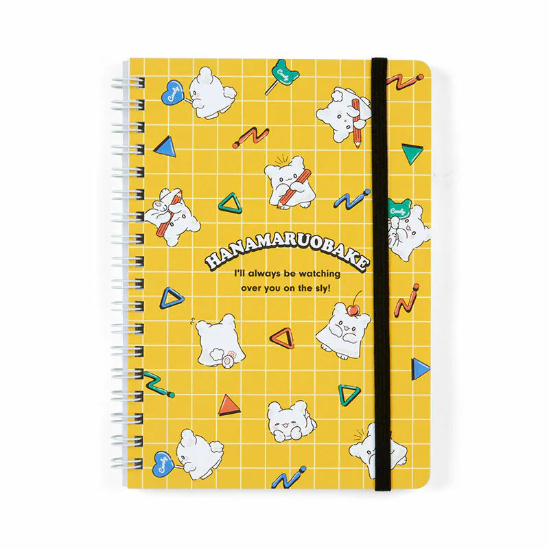 Hanamaruobake Checkered B7 Lined Notebook (Elastic Closure)